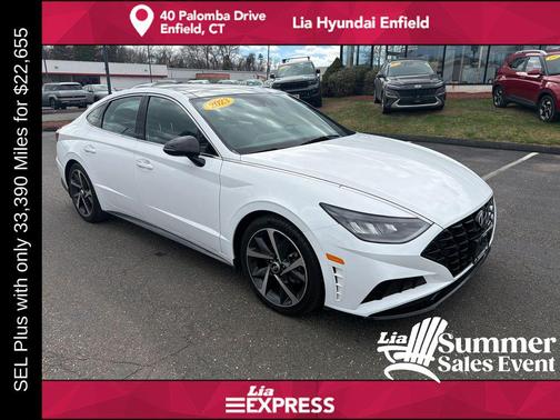 Serenity White 2023 Hyundai SONATA SEL Plus