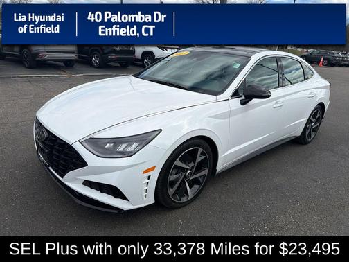 Serenity White 2023 Hyundai SONATA SEL Plus