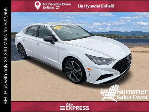 Serenity White 2023 Hyundai SONATA SEL Plus