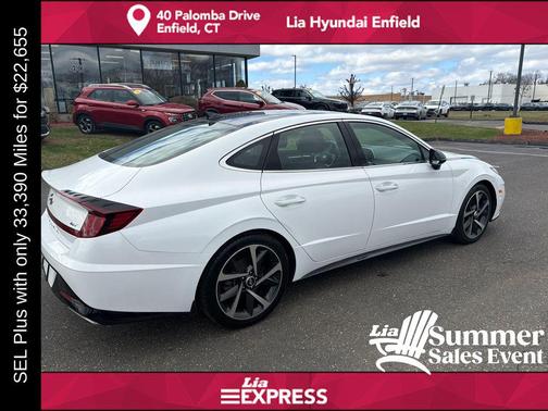 Serenity White 2023 Hyundai SONATA SEL Plus