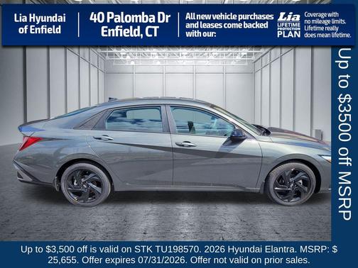 Amazon Gray 2026 Hyundai ELANTRA Sport