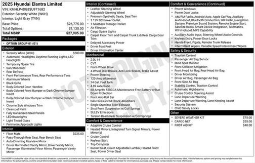 2025 Hyundai ELANTRA Limited