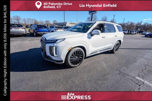 Hyper White 2025 Hyundai PALISADE Calligraphy Night Edition