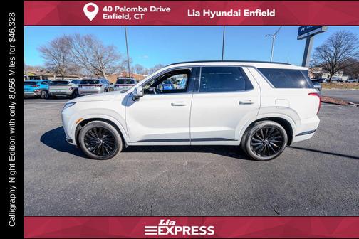 Hyper White 2025 Hyundai PALISADE Calligraphy Night Edition