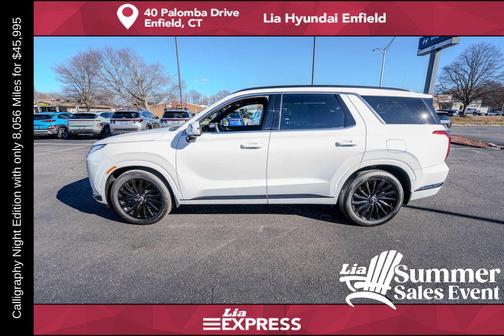 Hyper White 2025 Hyundai PALISADE Calligraphy Night Edition