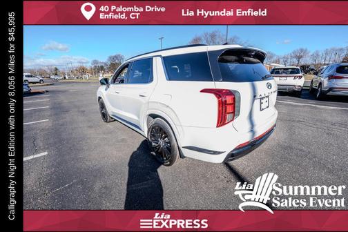 Hyper White 2025 Hyundai PALISADE Calligraphy Night Edition