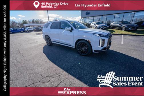 Hyper White 2025 Hyundai PALISADE Calligraphy Night Edition