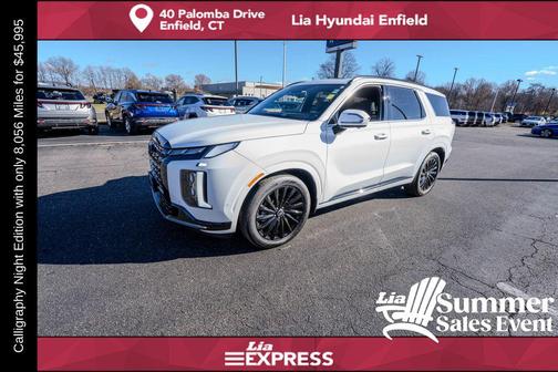 Hyper White 2025 Hyundai PALISADE Calligraphy Night Edition