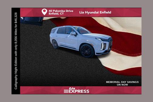 Hyper White 2025 Hyundai PALISADE Calligraphy Night Edition