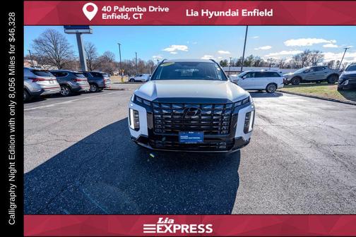 Hyper White 2025 Hyundai PALISADE Calligraphy Night Edition