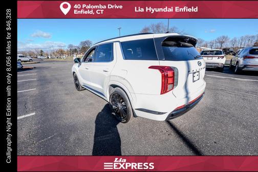Hyper White 2025 Hyundai PALISADE Calligraphy Night Edition