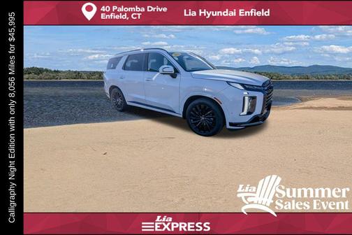 Hyper White 2025 Hyundai PALISADE Calligraphy Night Edition