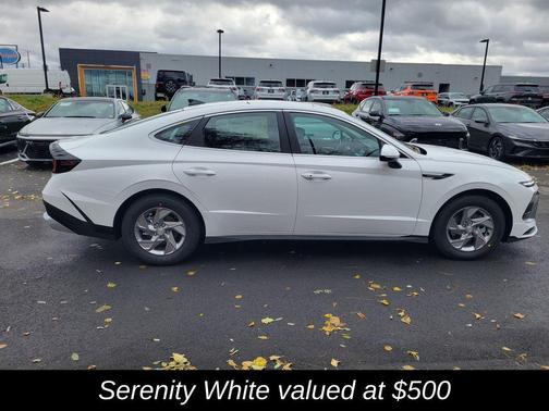 Serenity White 2026 Hyundai SONATA SE