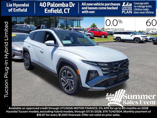 Creamy White Pearl 2026 Hyundai TUCSON Plug-In Hybrid Limited