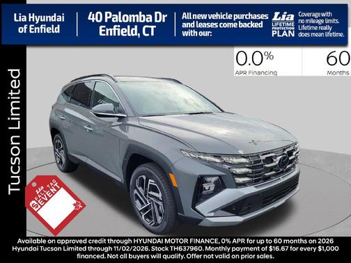 Hampton Gray 2026 Hyundai TUCSON Limited