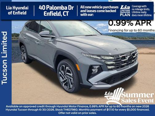 Hampton Gray 2026 Hyundai TUCSON Limited