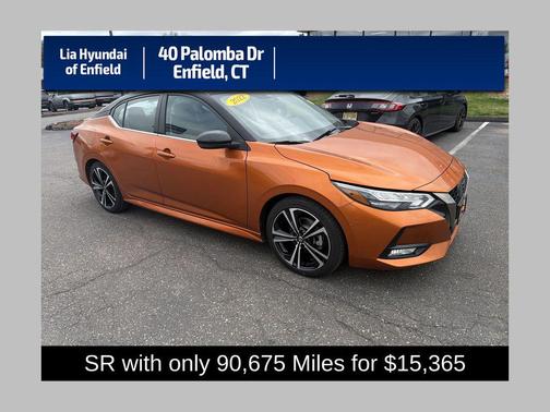 Monarch Orange Metallic/Super Black 2022 Nissan Sentra SR