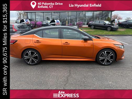 Monarch Orange Metallic/Super Black 2022 Nissan Sentra SR