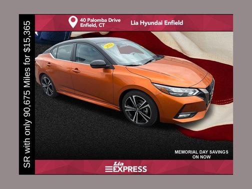 Monarch Orange Metallic/Super Black 2022 Nissan Sentra SR