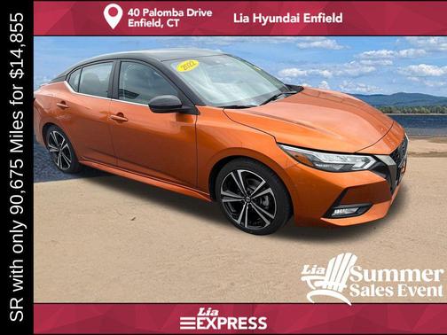 Monarch Orange Metallic/Super Black 2022 Nissan Sentra SR