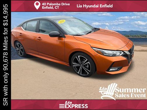 Monarch Orange Metallic/Super Black 2022 Nissan Sentra SR
