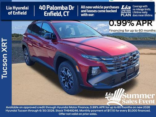 Ultimate Red 2026 Hyundai TUCSON XRT