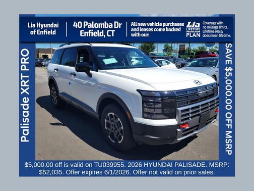 Creamy White Pearl 2026 Hyundai PALISADE XRT Pro