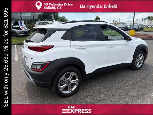 Lunar White 2023 Hyundai KONA SEL