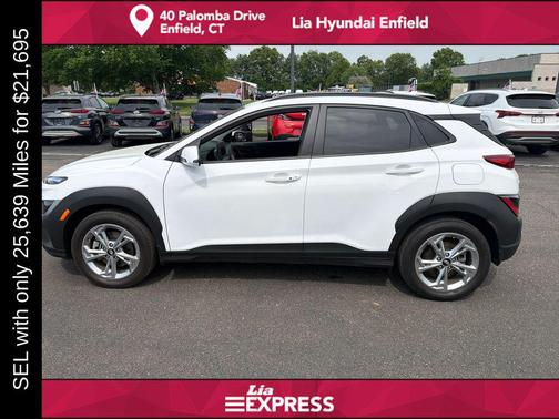 Lunar White 2023 Hyundai KONA SEL