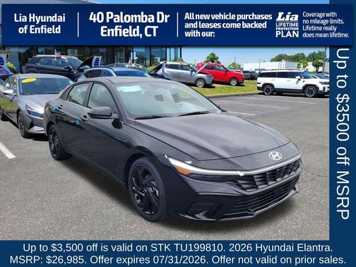 Abyss Black 2026 Hyundai ELANTRA Sport