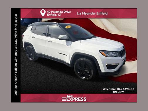 White Clearcoat 2020 Jeep Compass Latitude