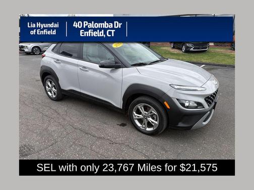 Cyber Silver w/Black Roof 2023 Hyundai KONA SEL