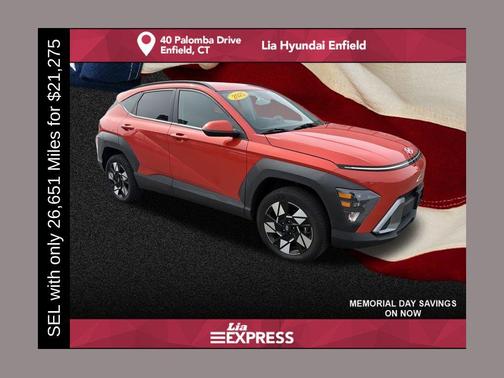 Soultronic Orange Pearl 2025 Hyundai KONA SEL