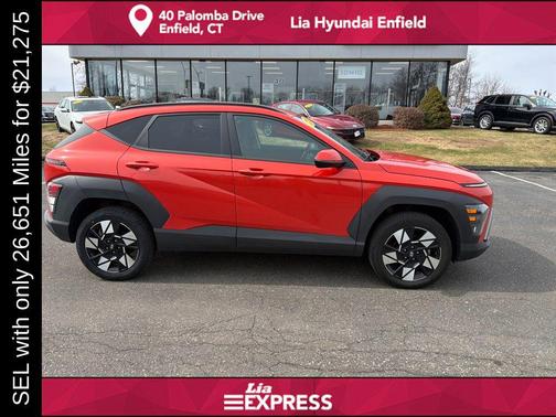 Soultronic Orange Pearl 2025 Hyundai KONA SEL