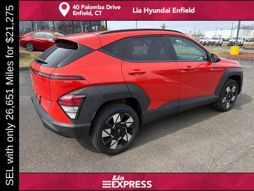 Soultronic Orange Pearl 2025 Hyundai KONA SEL