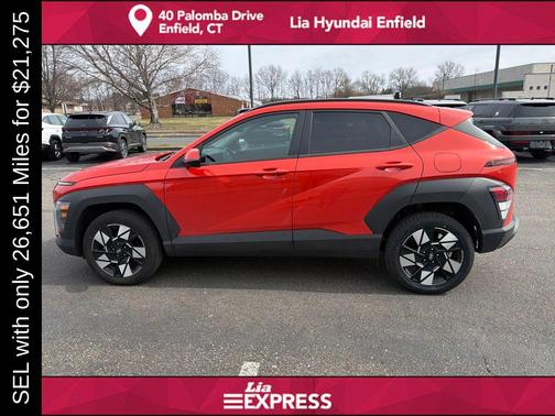 Soultronic Orange Pearl 2025 Hyundai KONA SEL