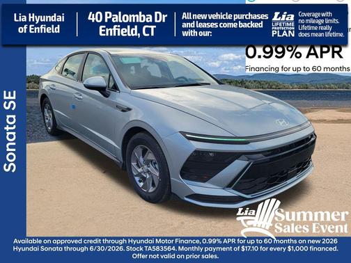 Aero Silver 2026 Hyundai SONATA SE
