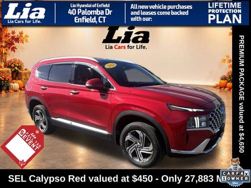 Calypso Red 2023 Hyundai SANTA FE SEL 2.4