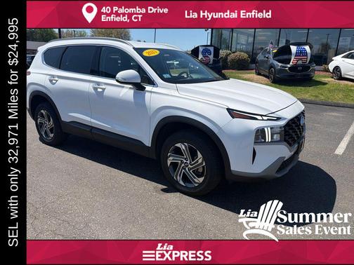 Serenity White Pearl 2023 Hyundai SANTA FE SEL 2.4