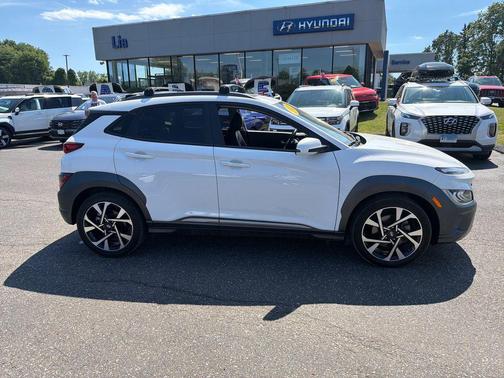 Lunar White 2023 Hyundai KONA Limited
