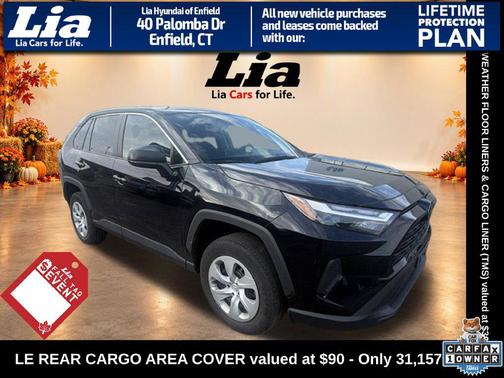 Midnight Black Metallic 2024 Toyota RAV4 LE