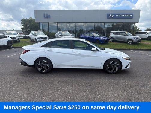Serenity White 2024 Hyundai ELANTRA Limited