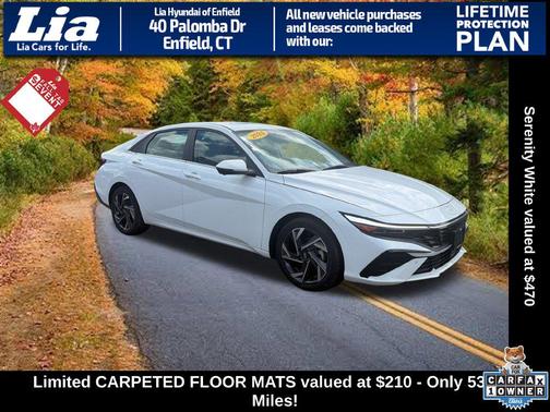 Serenity White 2024 Hyundai ELANTRA Limited