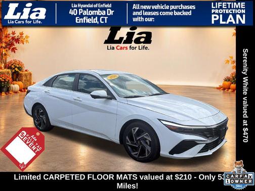 Serenity White 2024 Hyundai ELANTRA Limited