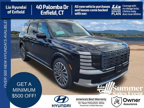 Abyss Black Pearl 2026 Hyundai Palisade Hybrid Calligraphy