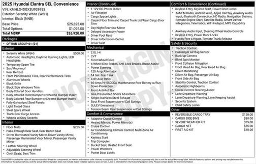 2025 Hyundai ELANTRA SEL
