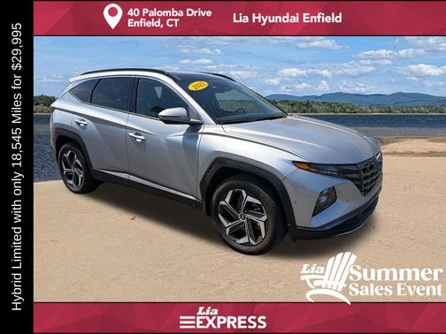 Shimmering Silver 2023 Hyundai TUCSON Hybrid Limited