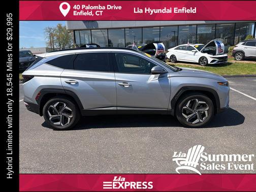Shimmering Silver 2023 Hyundai TUCSON Hybrid Limited