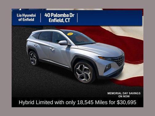 Shimmering Silver 2023 Hyundai TUCSON Hybrid Limited