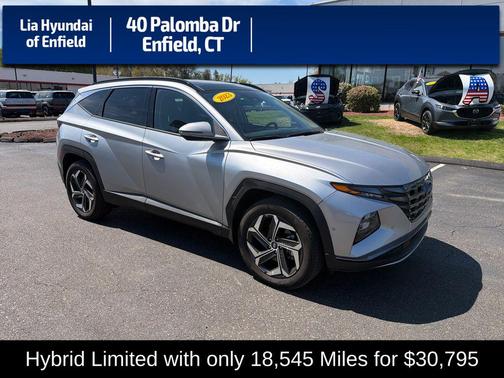 Shimmering Silver 2023 Hyundai TUCSON Hybrid Limited